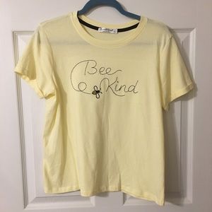 Yellow “Bee Kind” tee